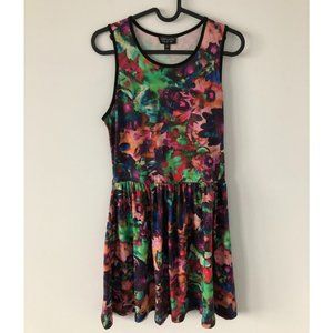 Topshop Floral Printed Skater Dress